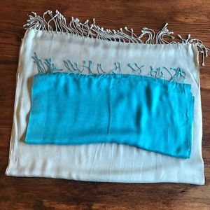 Bundle of two fashion scarves/wraps.